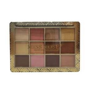 Paleta de Sombras 12 cores - 01 - MISS RÔSE