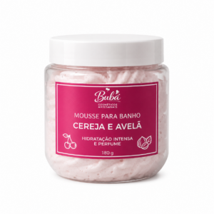 Mousse para Banho - Cereja e Avelã - BUBÁ